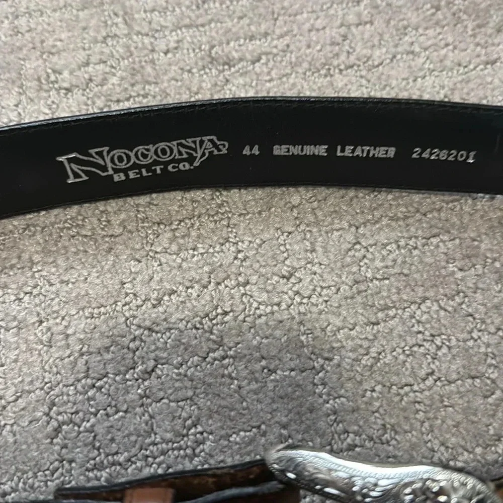 Nocona Belt Co Genuine Leather Belt, size 44. - Picture 2 of 10